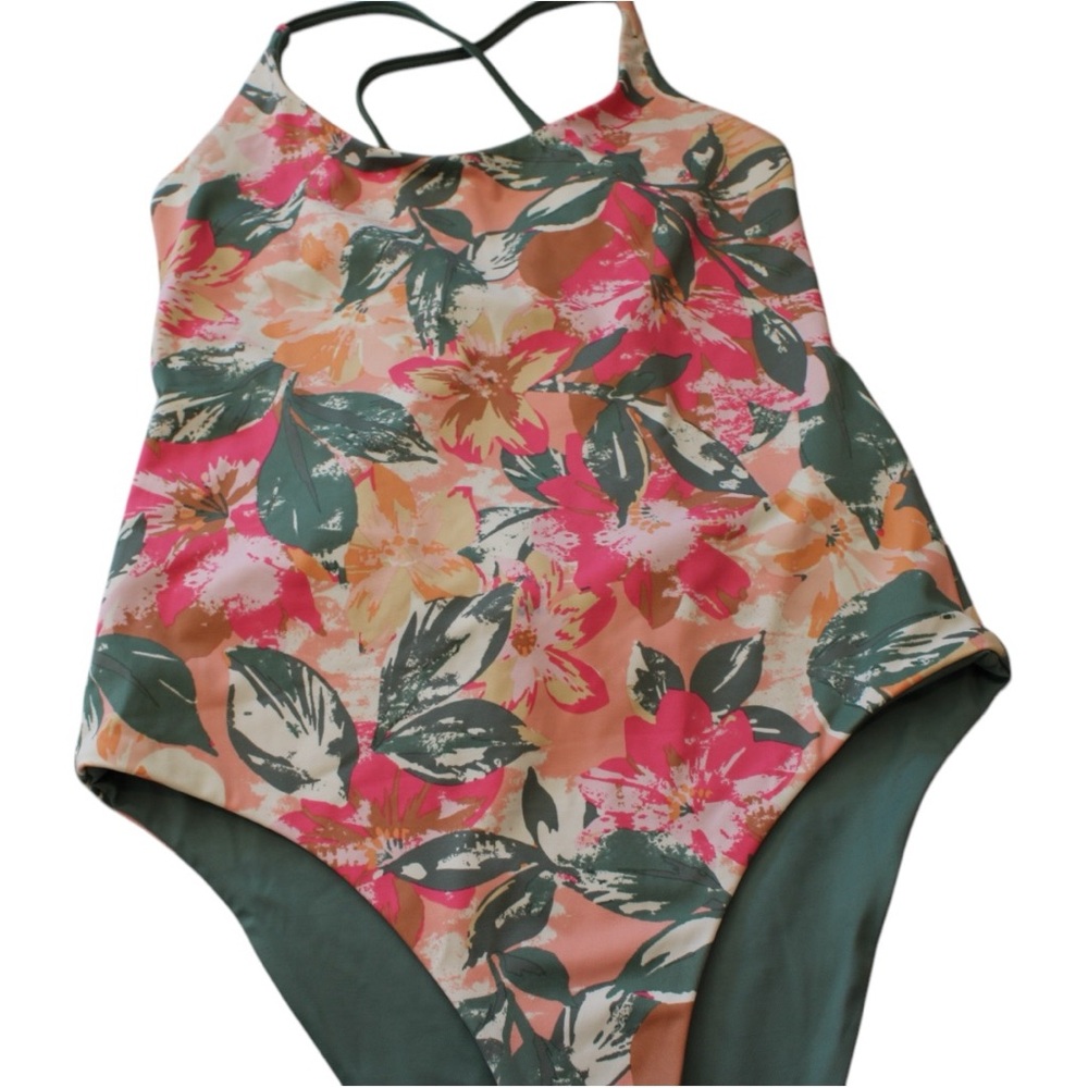 Cotton On Floral Reversible One Piece Swimwear